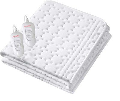 Электропростынь 160х150 см с подогревом Двухспальное Warmatex DELUX Electric Underblankets Турция Белая Kingsize ALN-WD 300 фото