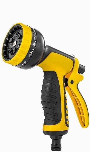 Многофункциональная насадка-пистолет для полива HIGH PRESSURE WASHING WATER GUN на 10 режимов Желтый ALN-16494 фото