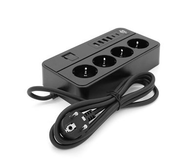 Мережевий фільтр VOLTRONIC G13 4 розетки 220В 4 USB та 2 USB-C, 2 метри ALN-G13 фото