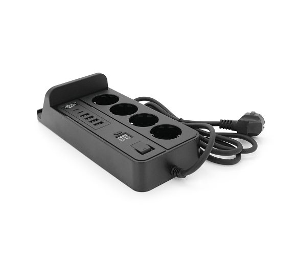 Сетевой фильтр VOLTRONIC G12H 4 розетки 220В 4 USB та 2 USB-C ALN-G12H фото