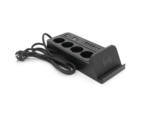 Сетевой фильтр VOLTRONIC G12H 4 розетки 220В 4 USB та 2 USB-C ALN-G12H фото